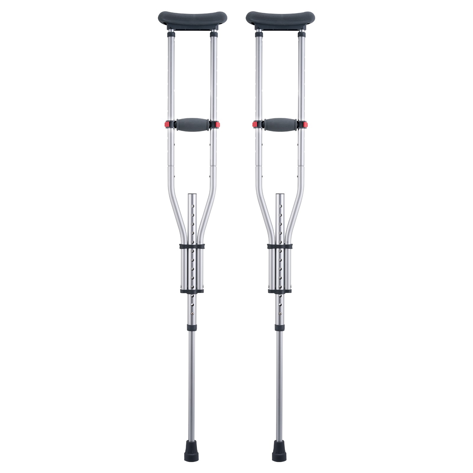 Uimoso Adjustable Underarm Crutches with 13Height Levels forComfortable Mobility