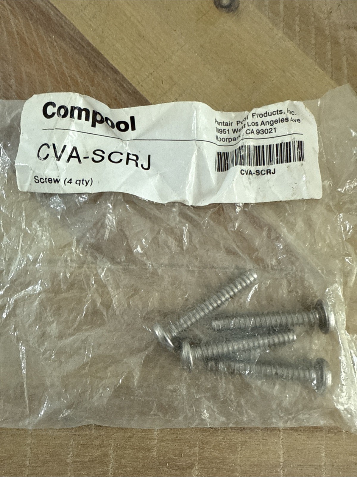 Lot of 4 Pentair 263045 4 Screw kit for Pentair Compool CVA-24 CVA-24T Actuator