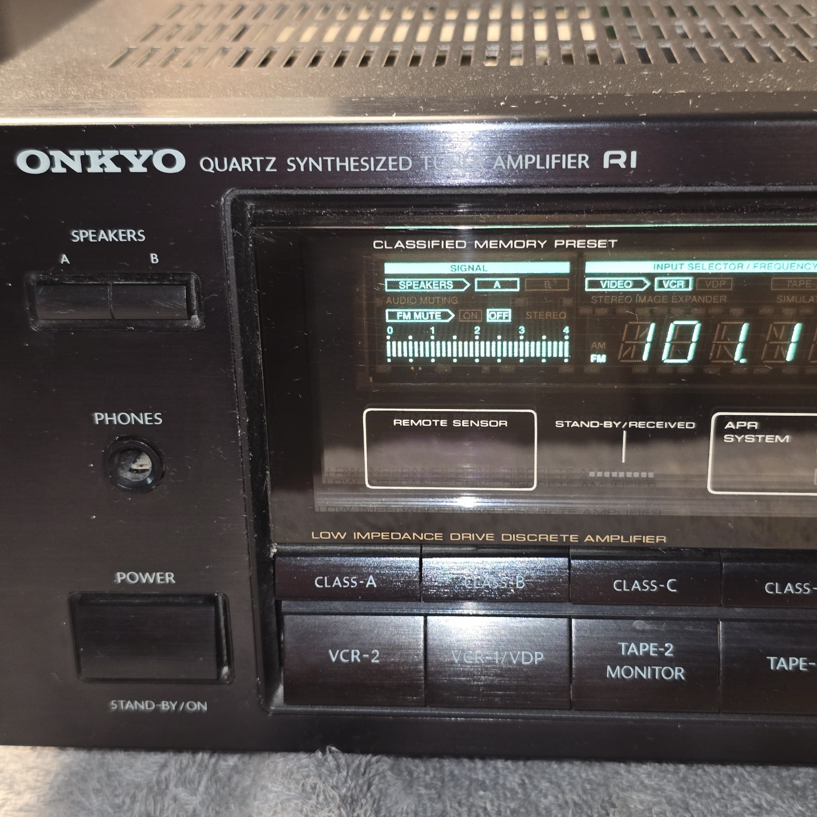 Onkyo TX-844 Quartz Synthesized Tuner Amplifier Tested No Remote 90s