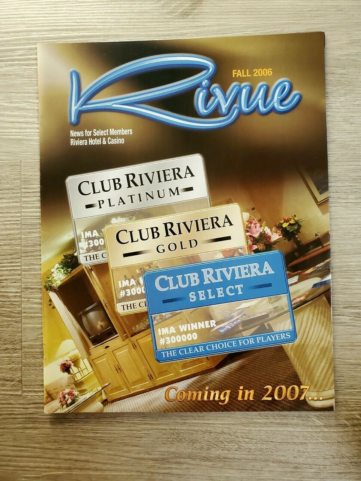 Las Vegas Riviera Casino Rivue Promotional Magazine Fall 2006