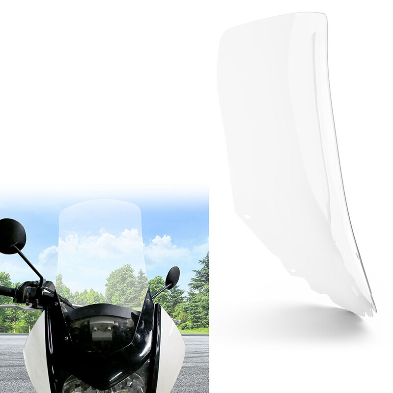 Clear TALL Windshield Wind Deflector Cover Fit For KAWASAKI KLR650 2008-2018