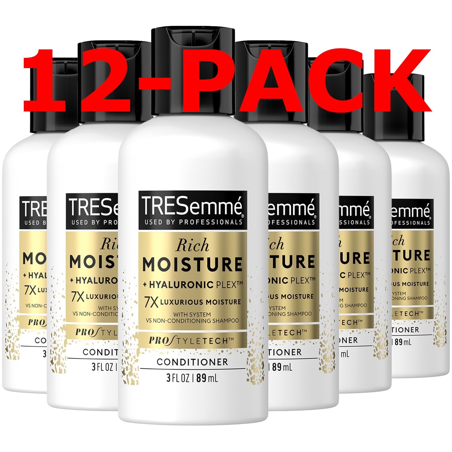 12-PACK / TRESemme RICH MOISTURE Hyaluronic Plex CONDITIONER - 3oz (36 oz Ttl.)