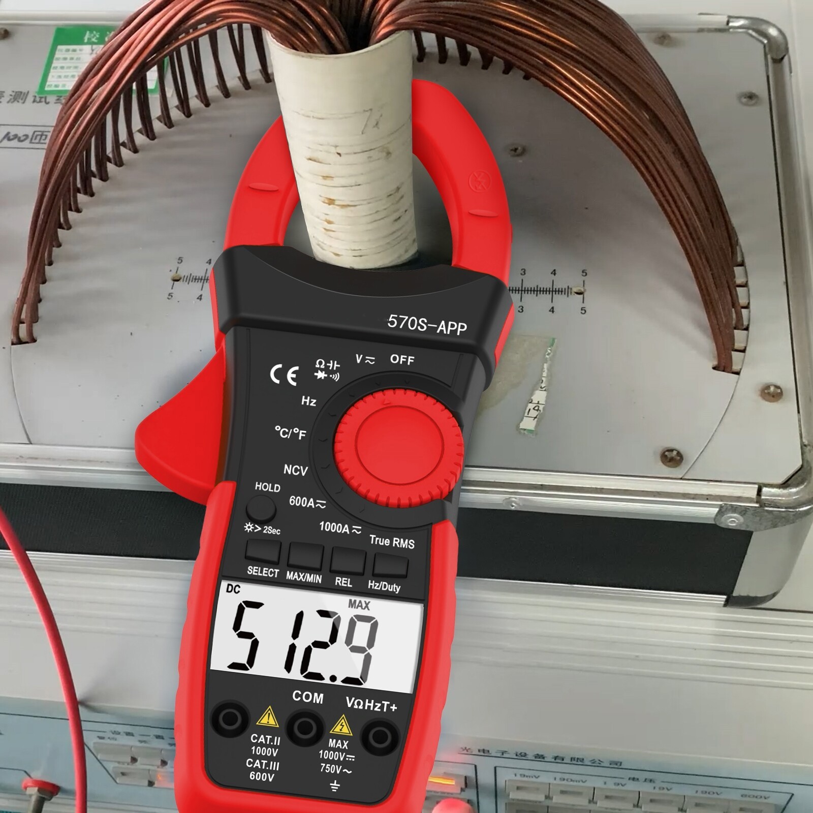 HoldPeak Digital Clamp Meter Multimeter TRMS Auto-Ranging AC/DC Volt Amp Tester