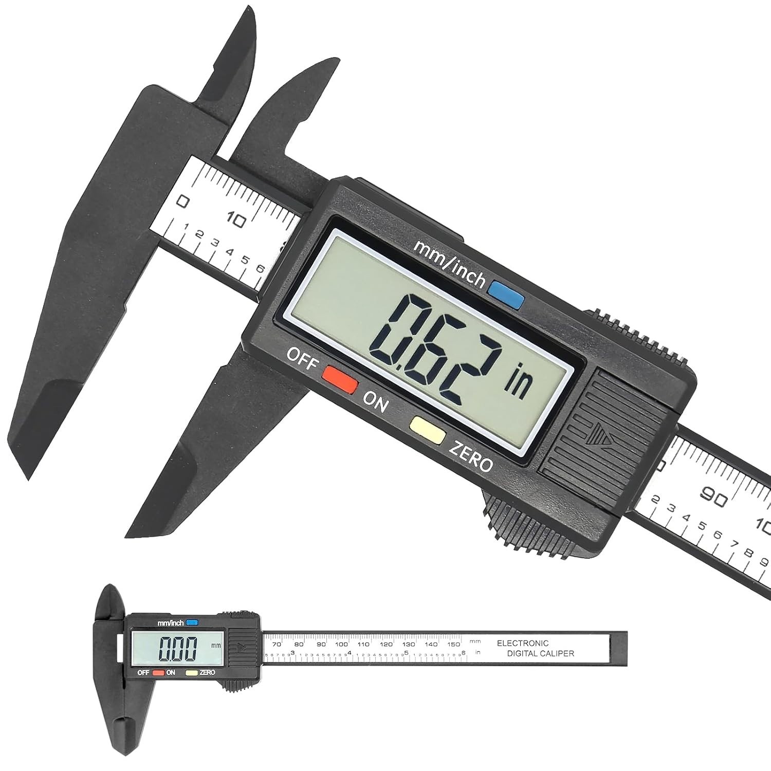 6" 150mm Digital Caliper Micrometer LCD Gauge Vernier Electronic Measuring Tool