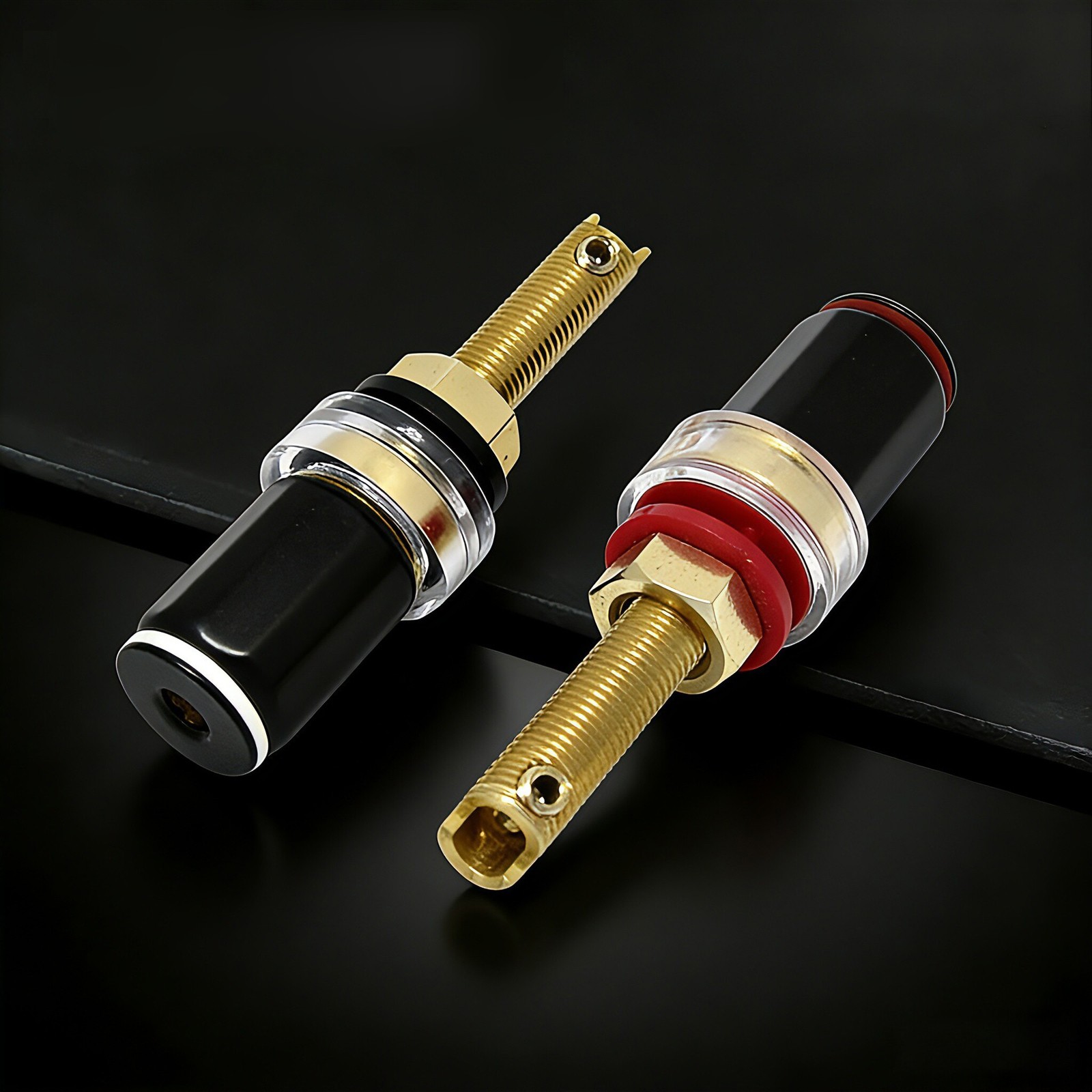 4pcs High Quality Pure Copper HiFi Amplifier Speaker Terminal Binding Post 65mm