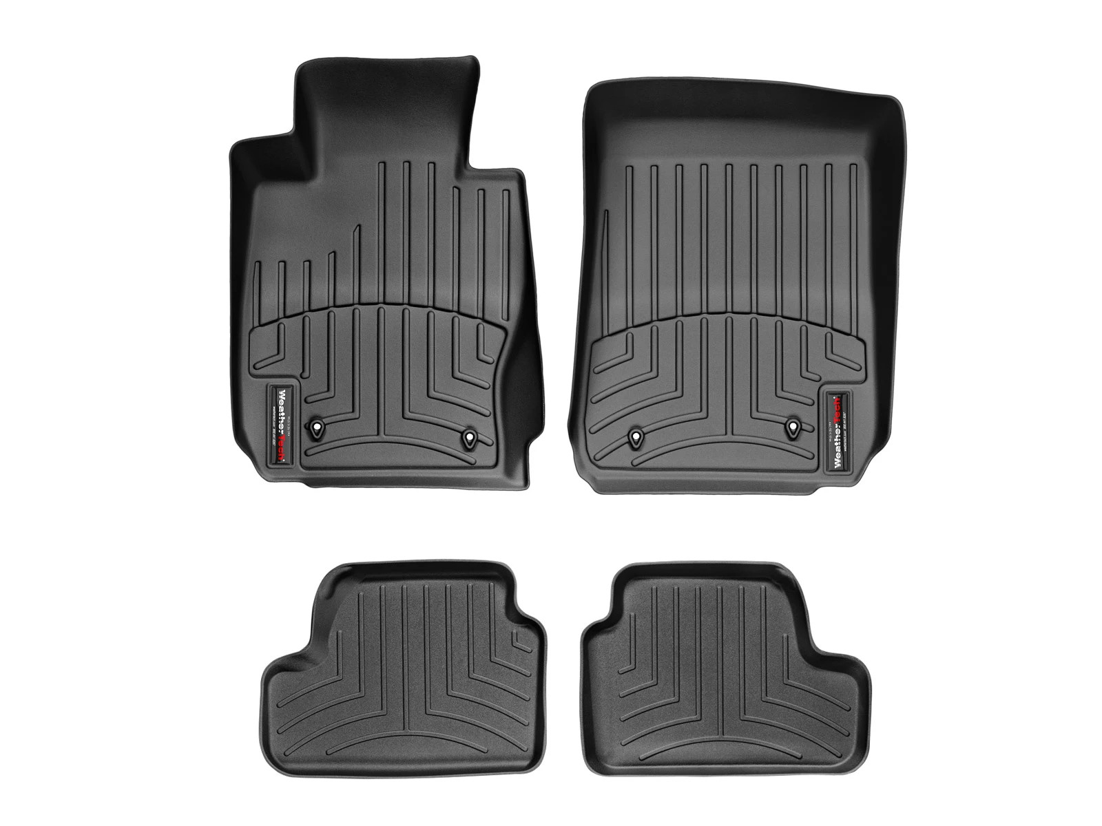 WeatherTech FloorLiner for 2007-2013 BMW 328i - 1st & 2nd Row, Black