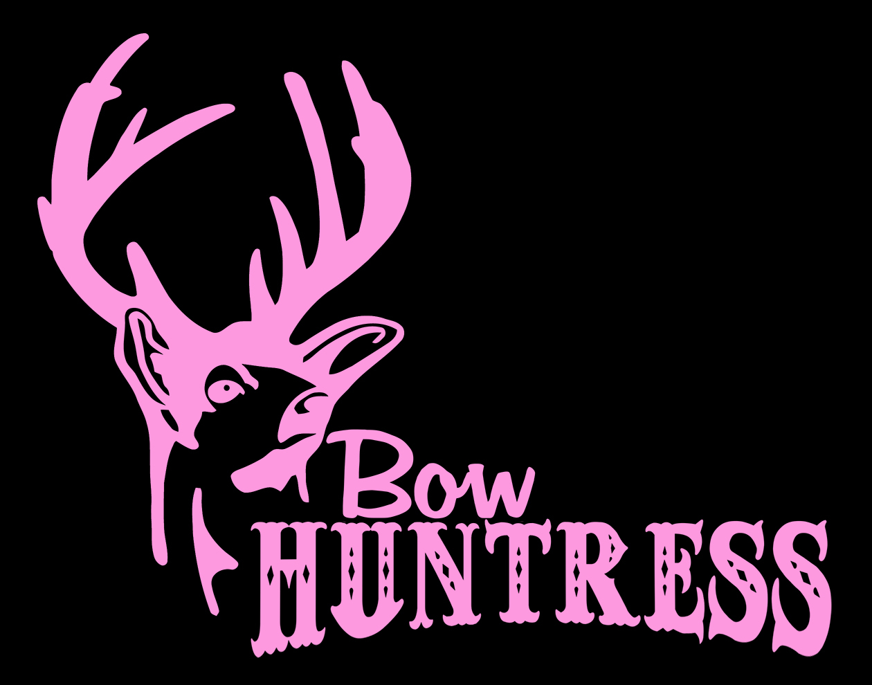 Womens bow hunting decal,Bow Huntress sticker,bowhunter,archery,compound bow