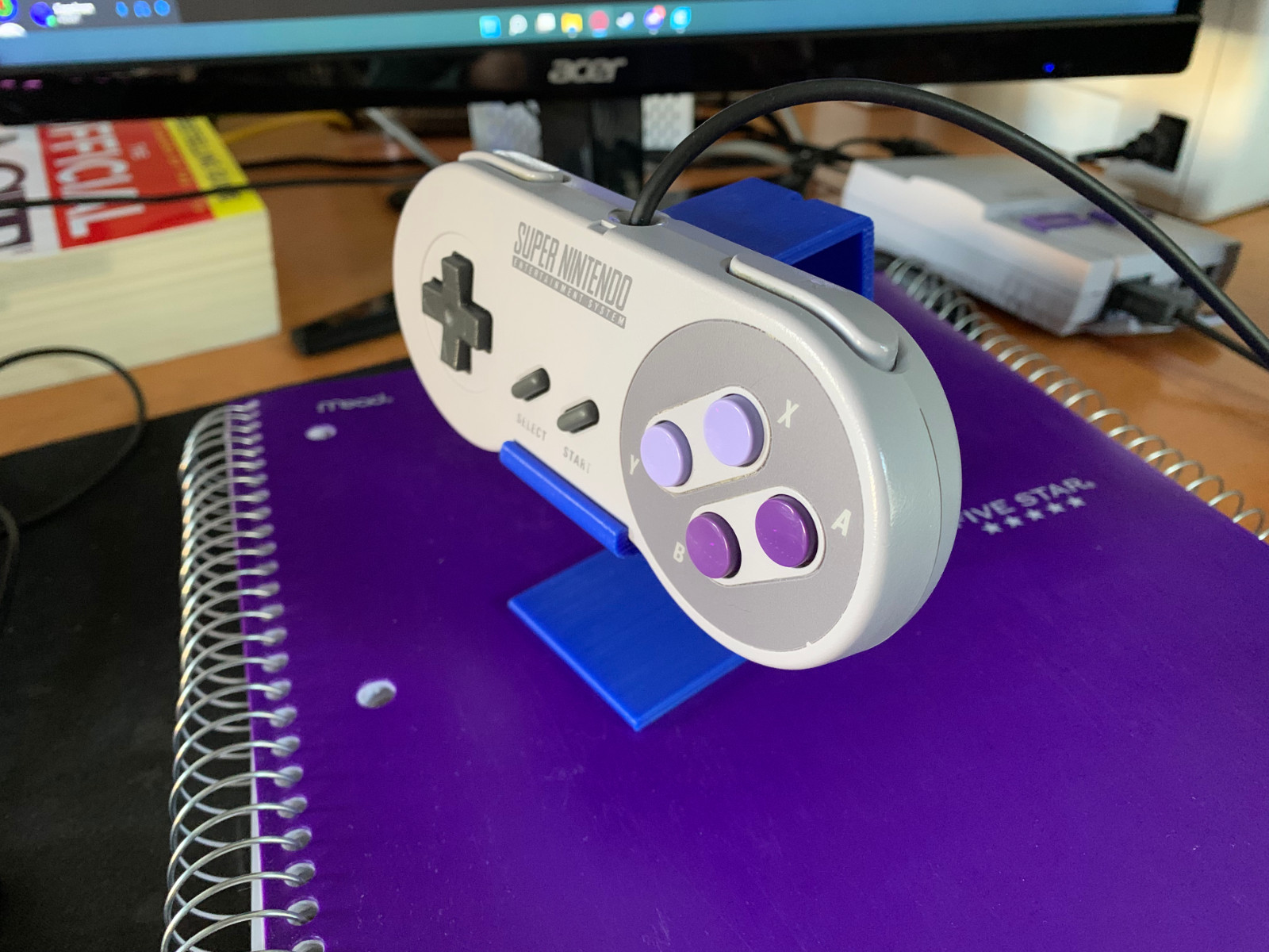 Nintendo NES and SNES Controller Stand Gamepad Display Vintage Joystick Holder