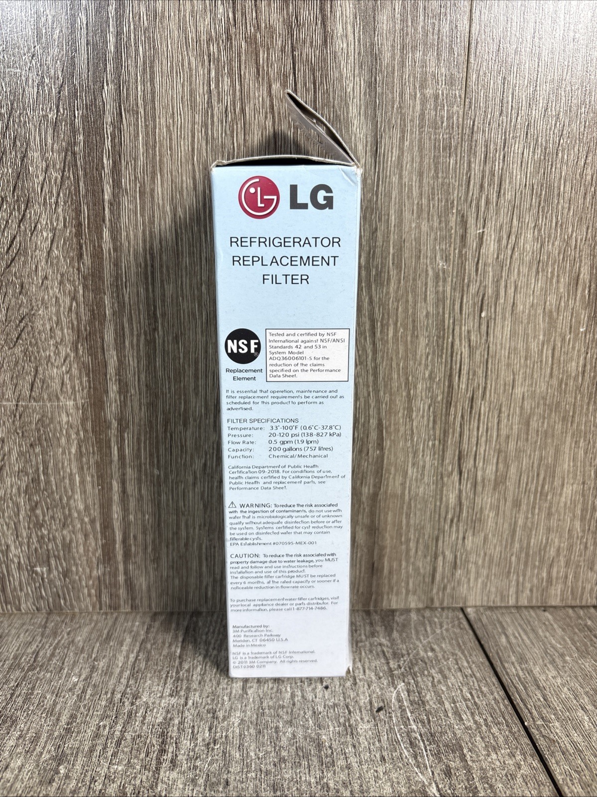 LG LT700P Refrigerator Replacement Filter 6 Month / 200 Gallon