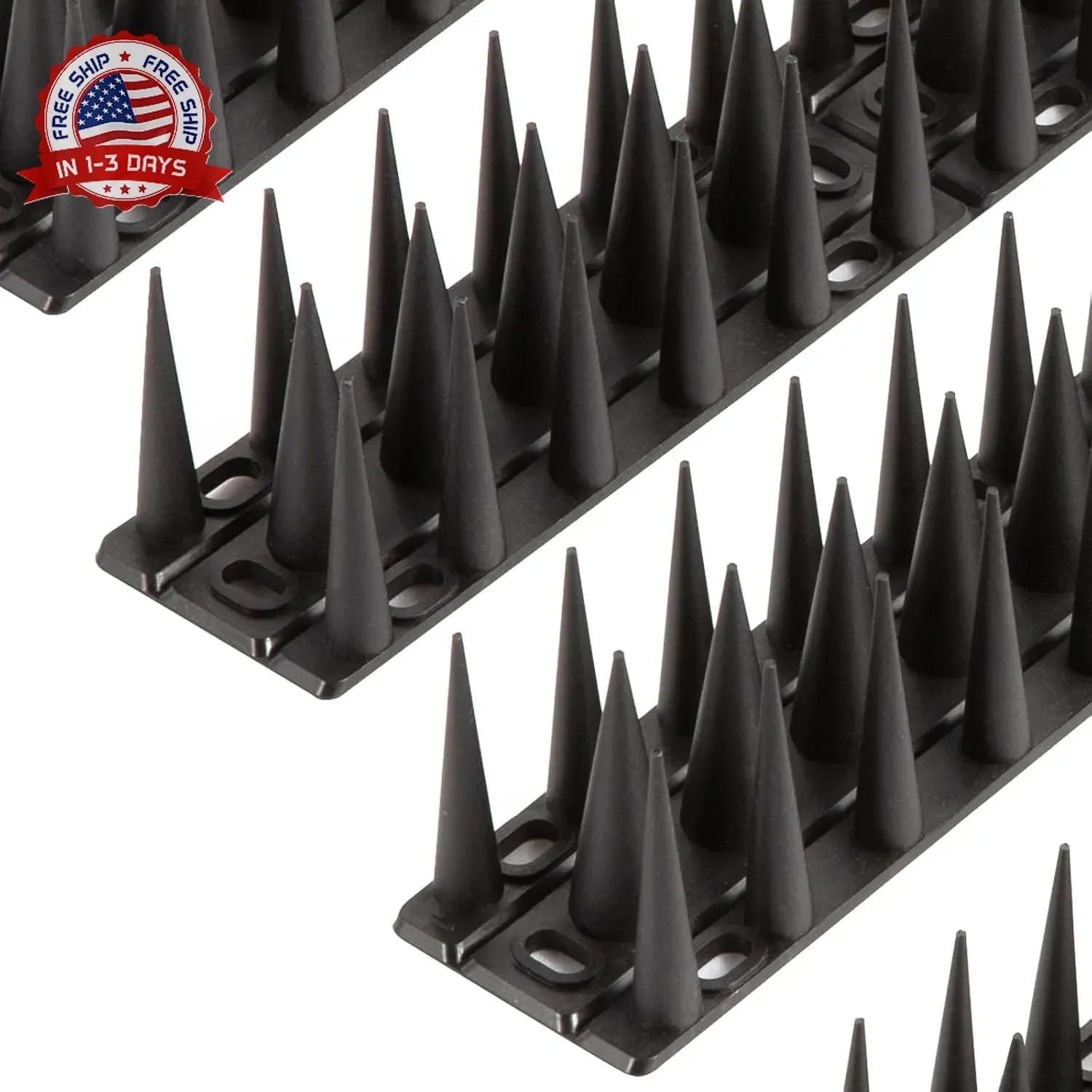 OFFO Bird Spikes, Keep Birds Pigeon Woodpecker Away Device Outdoor, Covers 8.4 F