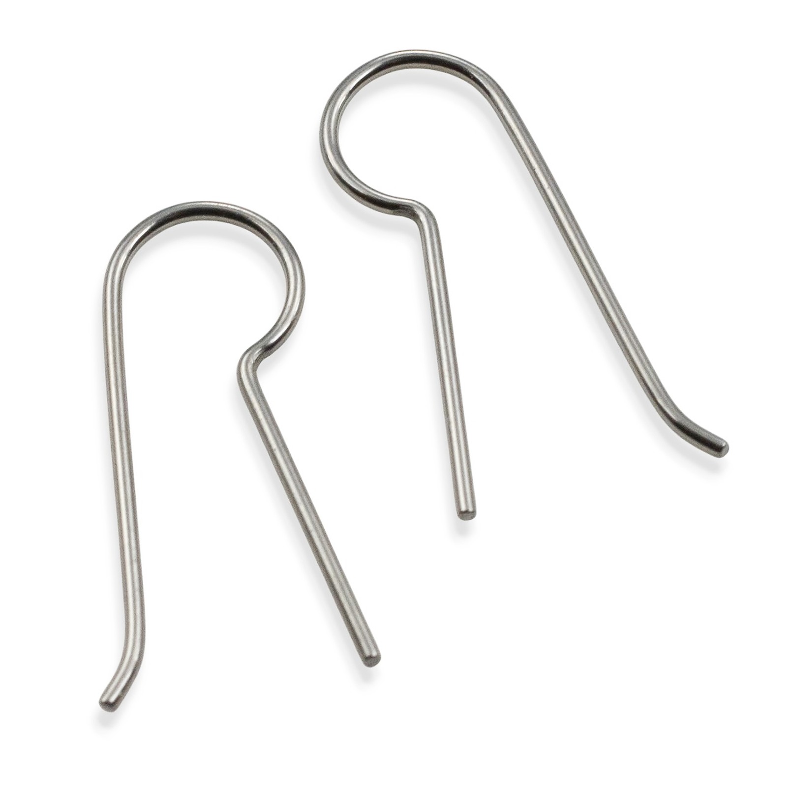 Niobium Earring Hooks Gray 10pk Regular Leg Unanodized Hypoallergenic USA 5 Pair