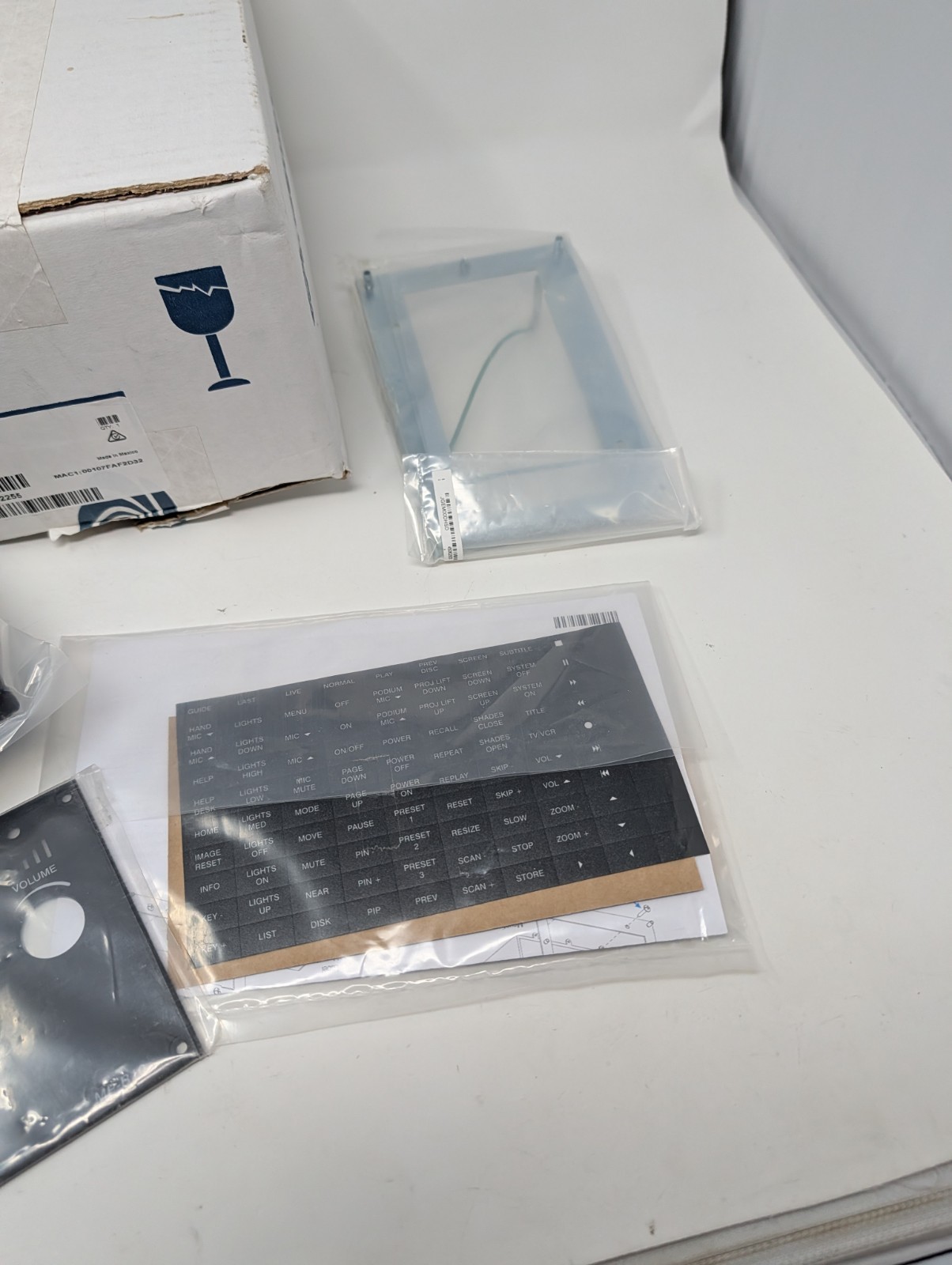 Crestron MP-B10-B-T Control Panel Media Presentation Black Button A/V MP-B10