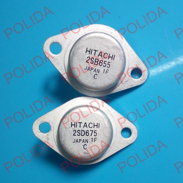 1pairs  Transistor HITACHI TO-3 2SB655/2SD675 B655/D675 100% Genuine Original