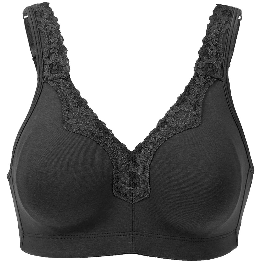 Womens Plus Size Wireless Bra Support Comfort Full Coverage Unlined No Underwire
