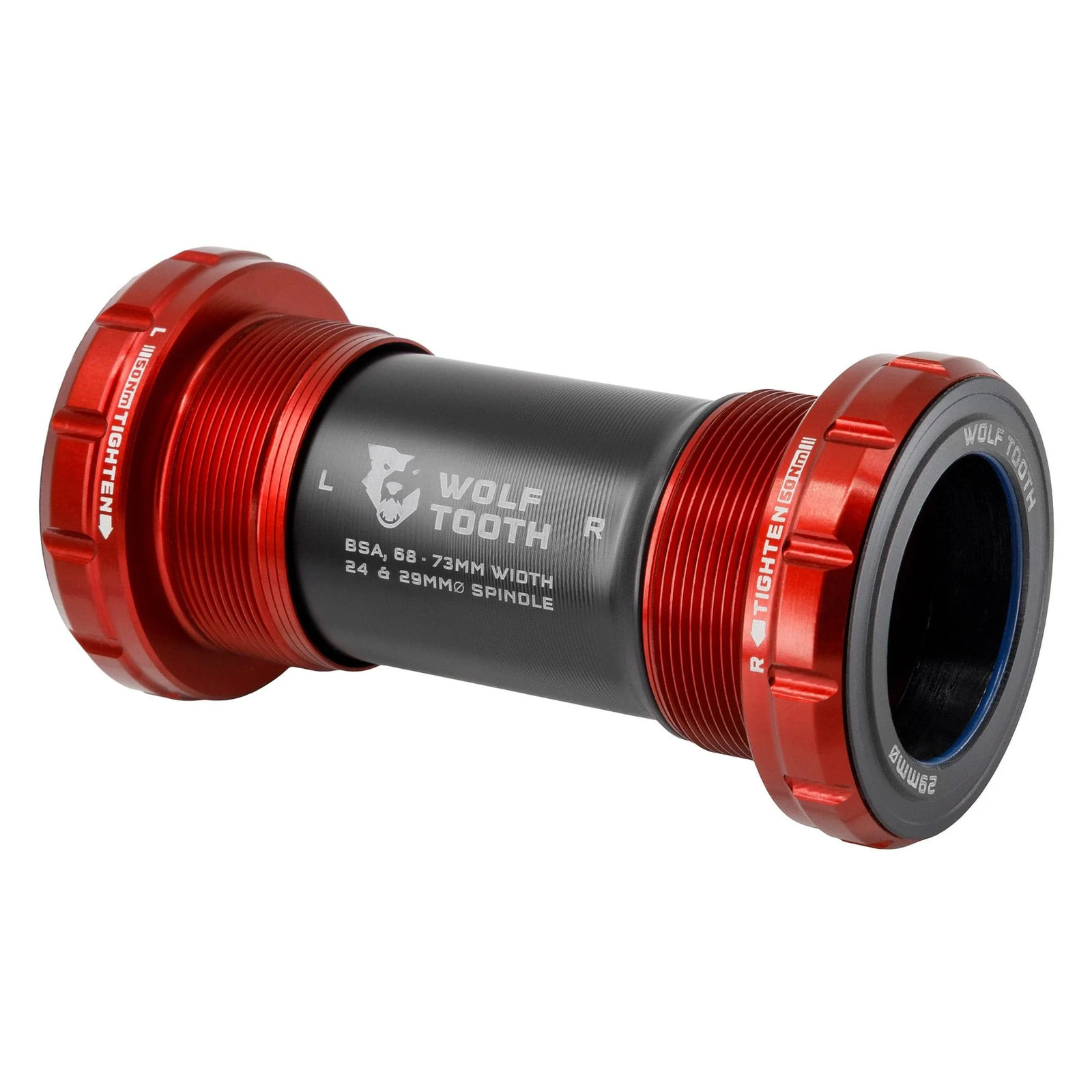 Wolf Tooth 29mm BSA Bottom Bracket - Durable Aluminum, Custom Bearings, Low Drag