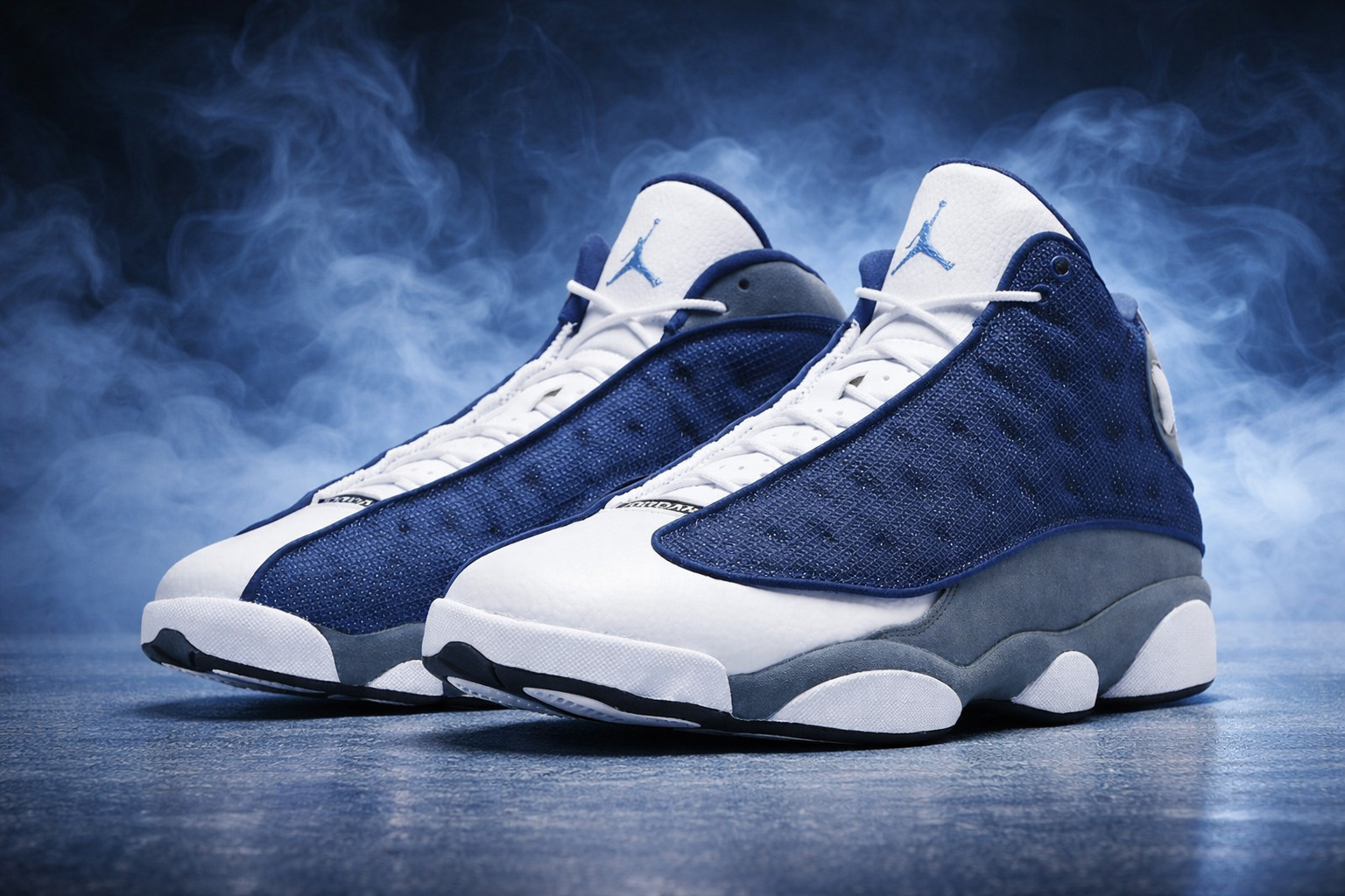 Jordan 13 “Flint” Retro Navy White Gray 414571-404 MEN'S Size US 7-12