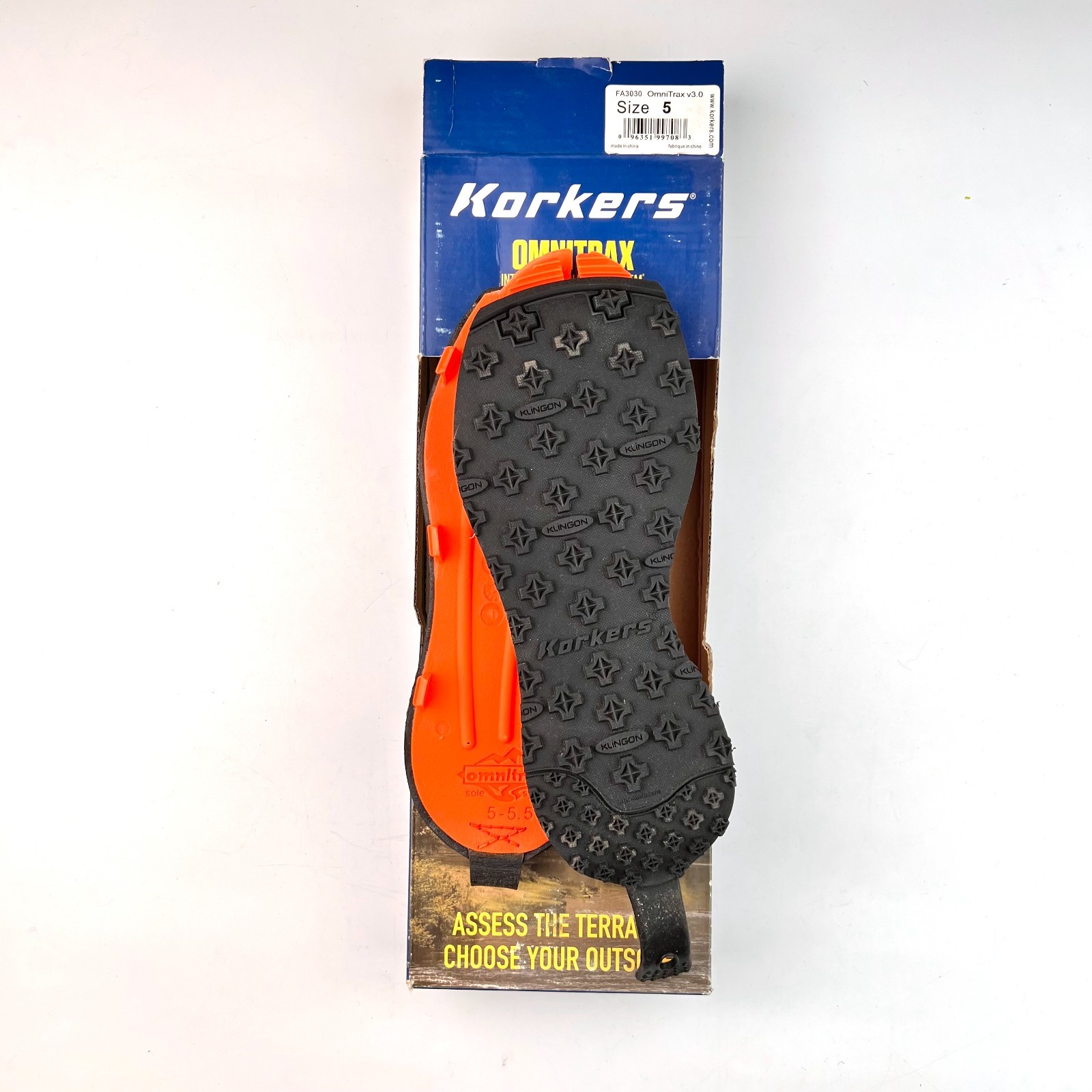 Korkers Omnitrax 3.0 Kling On Sticky Replacement Sole - Size 5