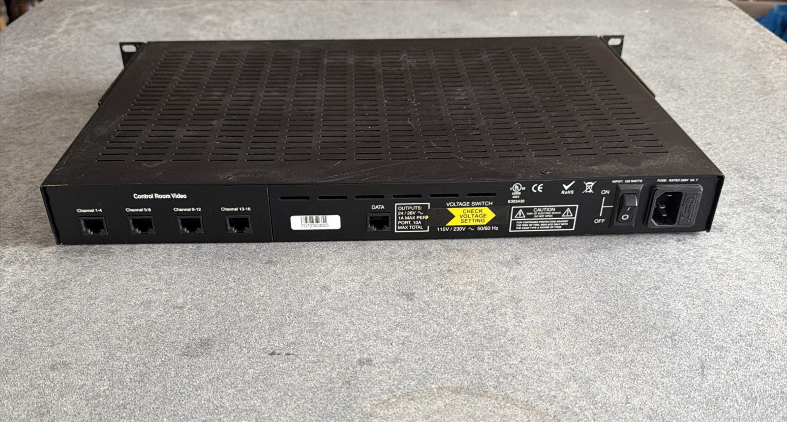 New Tyco NVT NV-16PS10-PVD Power Supply Passive Receiver 16 Channel Lights Up