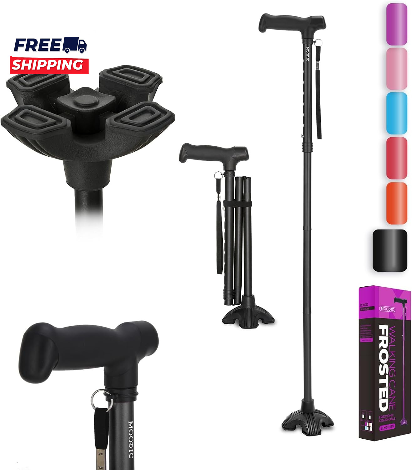Tall Men'S Walking Cane 42.52 In. Extra Long Walking Canes Easy to Travel Is Sui