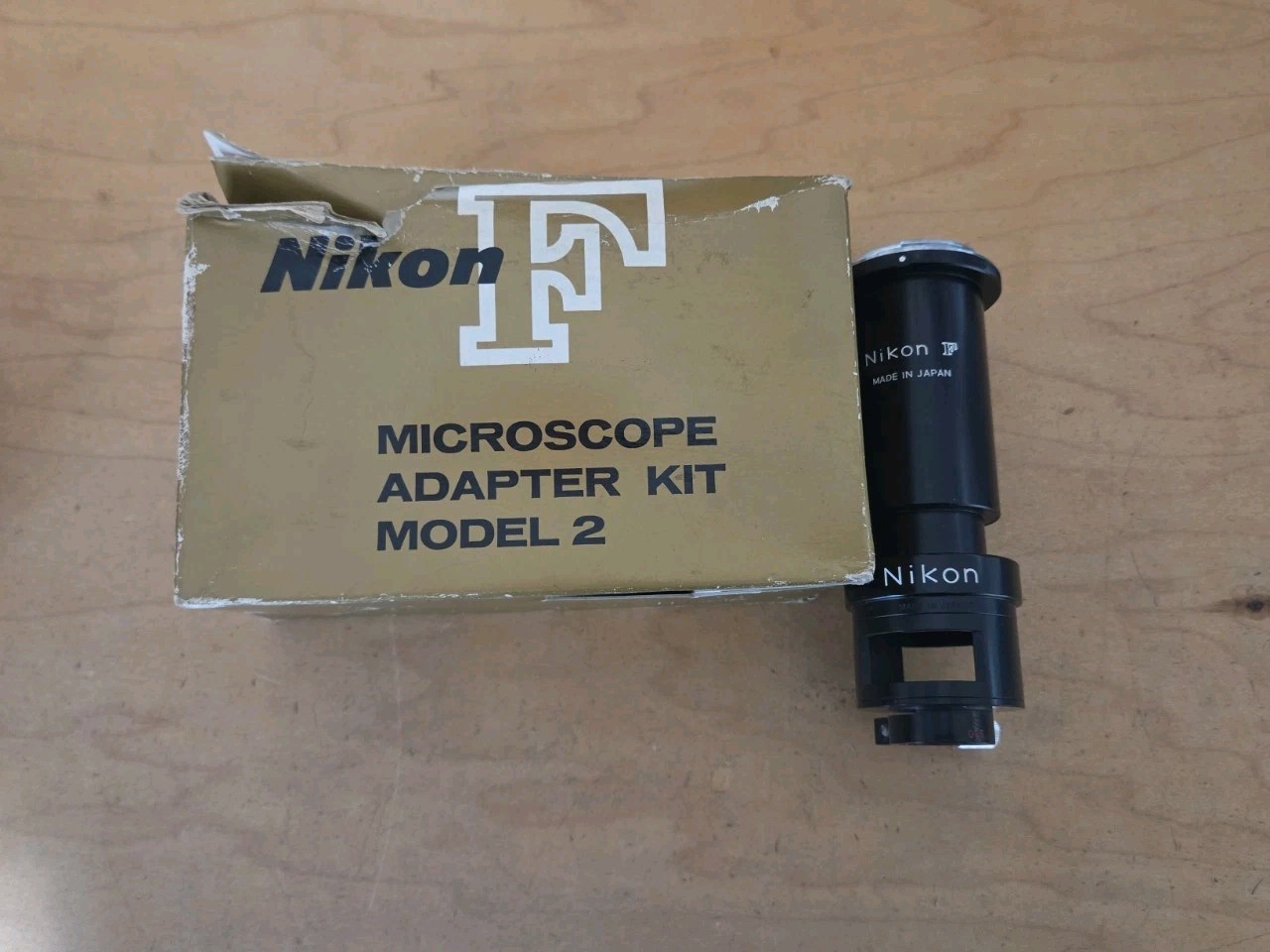 Nikon F Microscope Adapter in Original Box MINT Condition RARE