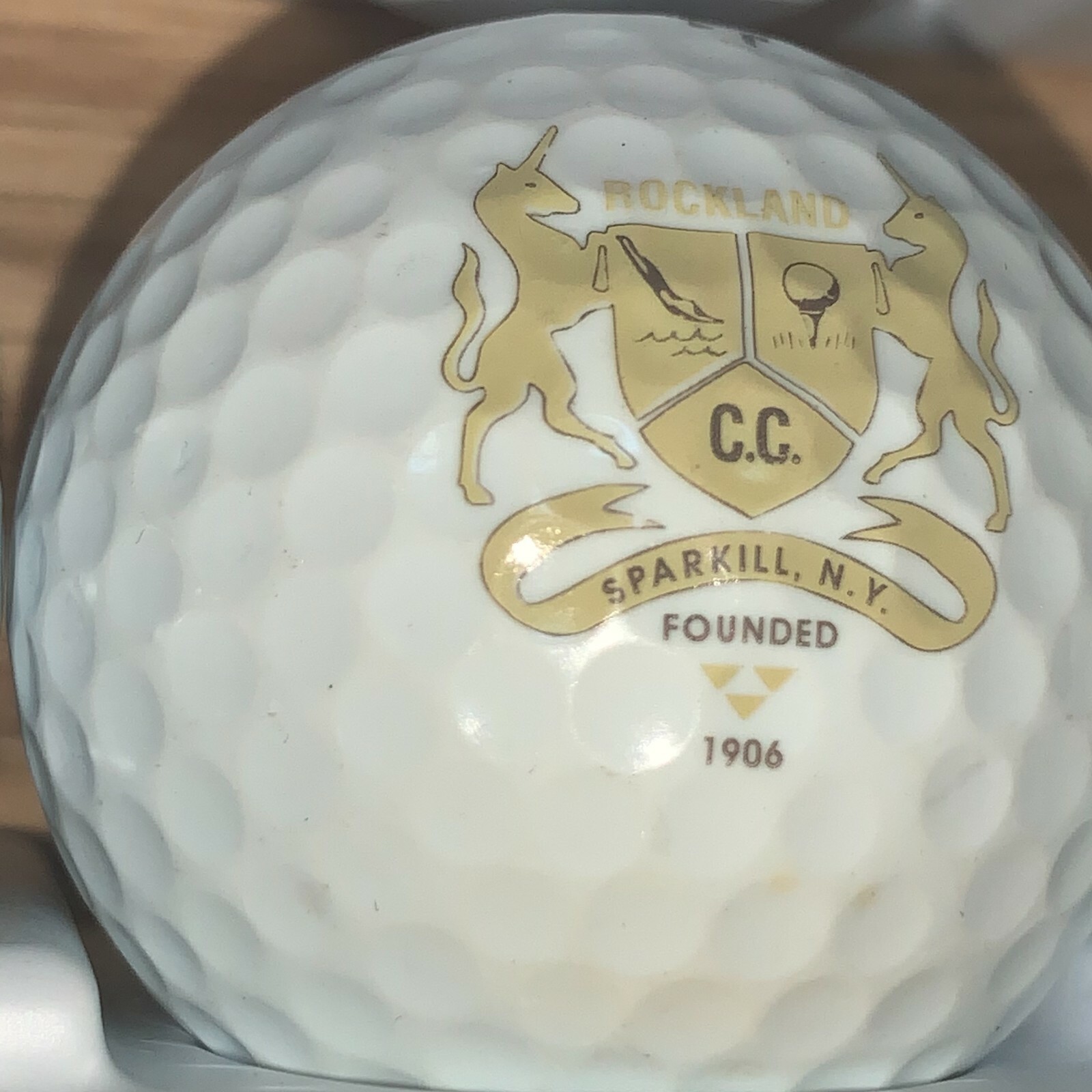 Rockland Sparkill N.Y Founded 1906 Logo Golf Ball (F-3-6) Collectible Ball