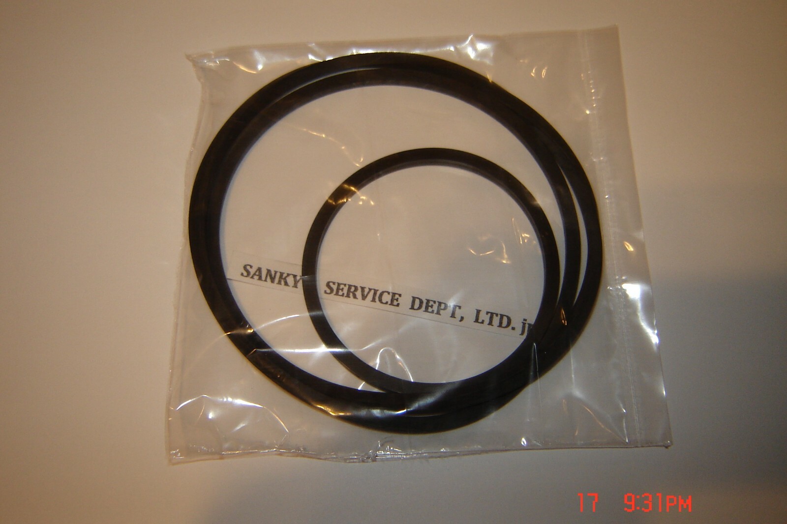 Sankyo SOUND-500 Projector Belts, 1 Motor Belt, 1 Upper Belt, 2 Belt Set. New