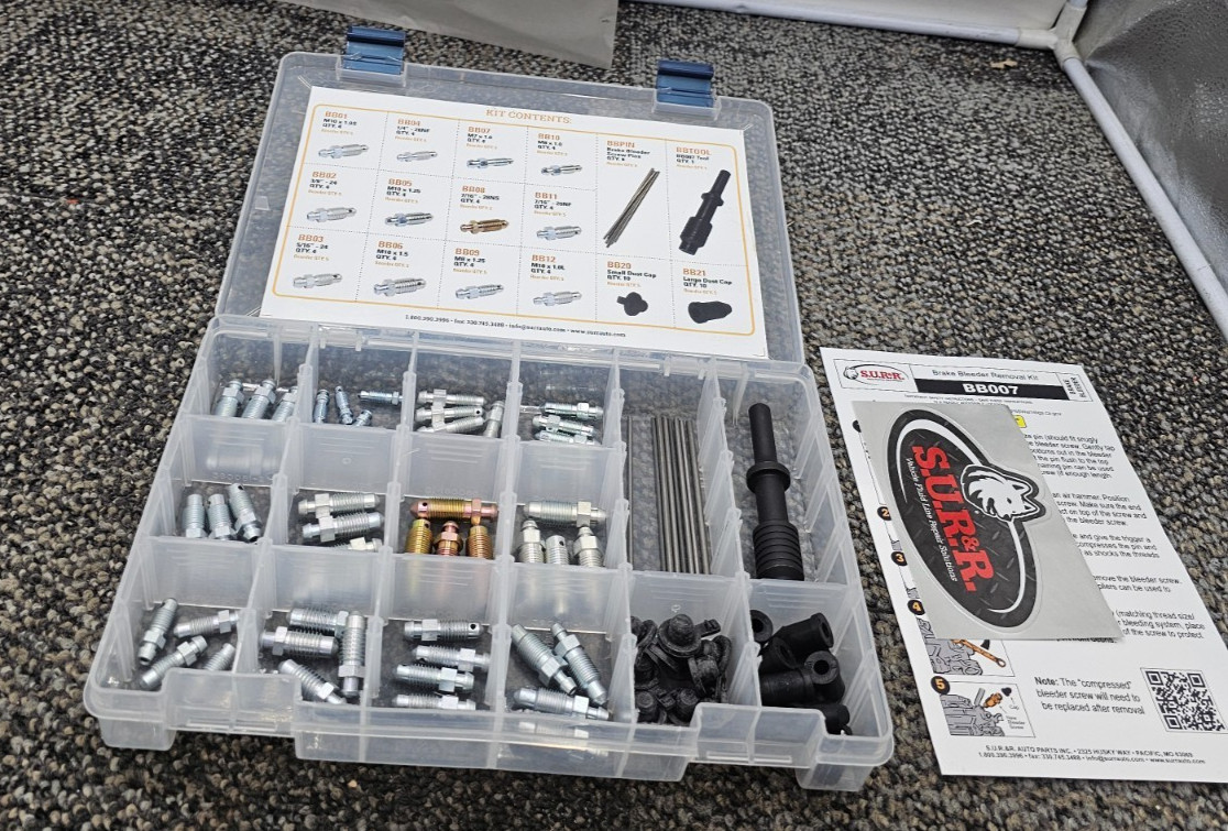 SUR&R BB007 The Ultimate Brake Bleeder Removal Tool Assembly