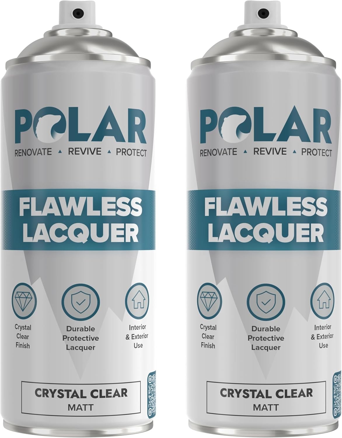 Clear Matte Flawless Lacquer Spray - 2 x 13.5 Fl Oz - ClearCoatSprayPaint
