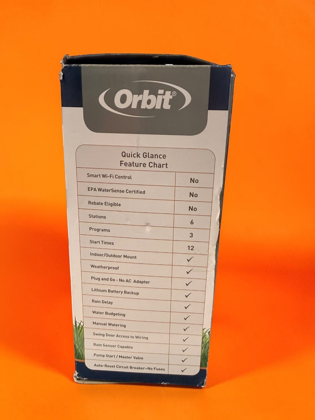 Orbit 57896 6 Station Easy-Set Logic Sprinkler Controller Timer OPEN BOX NEW