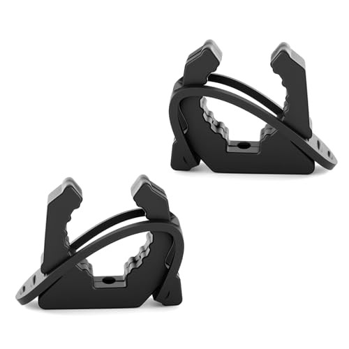 Quick Release Boat Hook Holders with Rubber Spring Strap,Marine Holder 2 Pcs