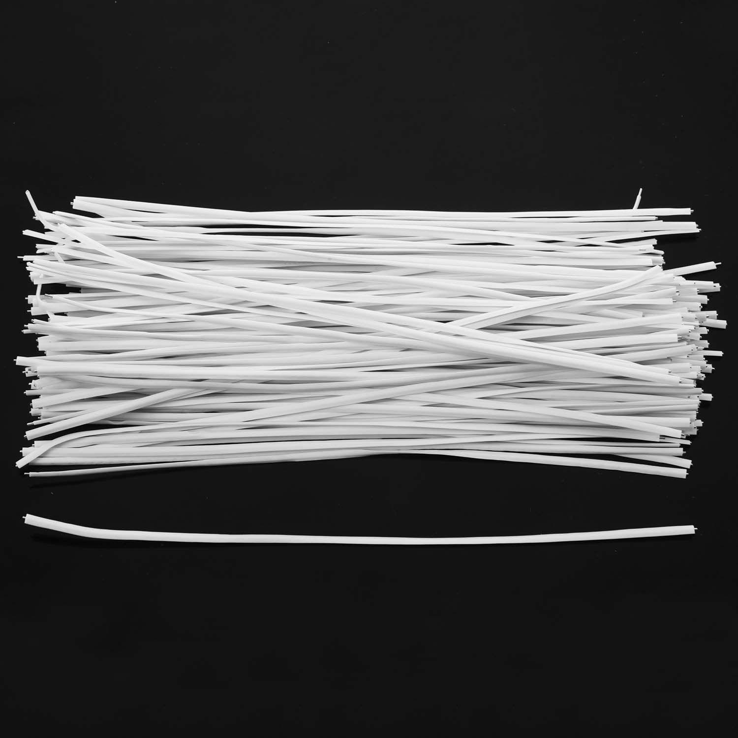 130pcs Cable Organizer Binding Packaging Wire Ties White 150x2.2mm Q5T45881