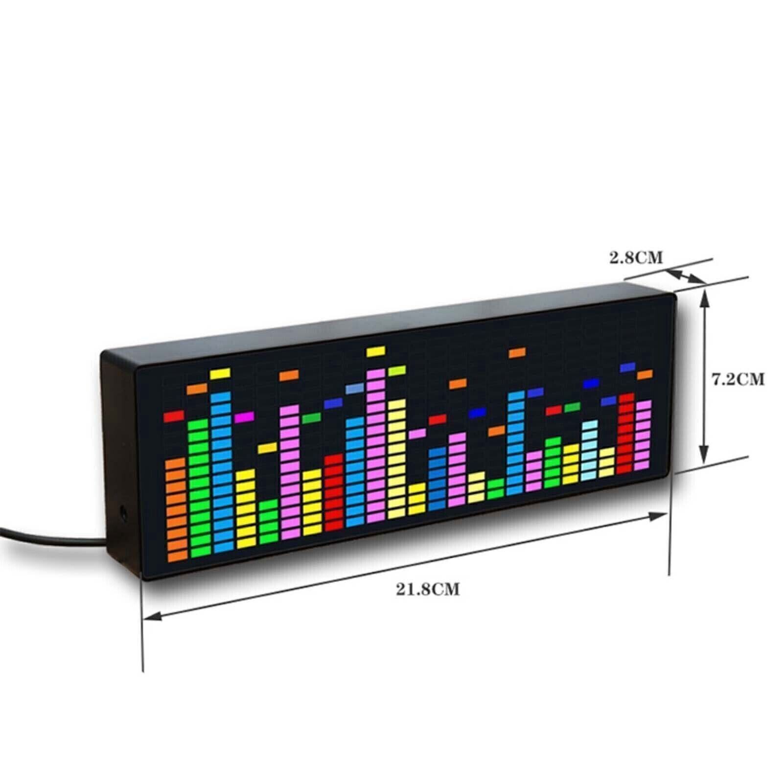 Music Spectrum Indicator VU Meter RGB Audio Level Display Amplifier Board Prop