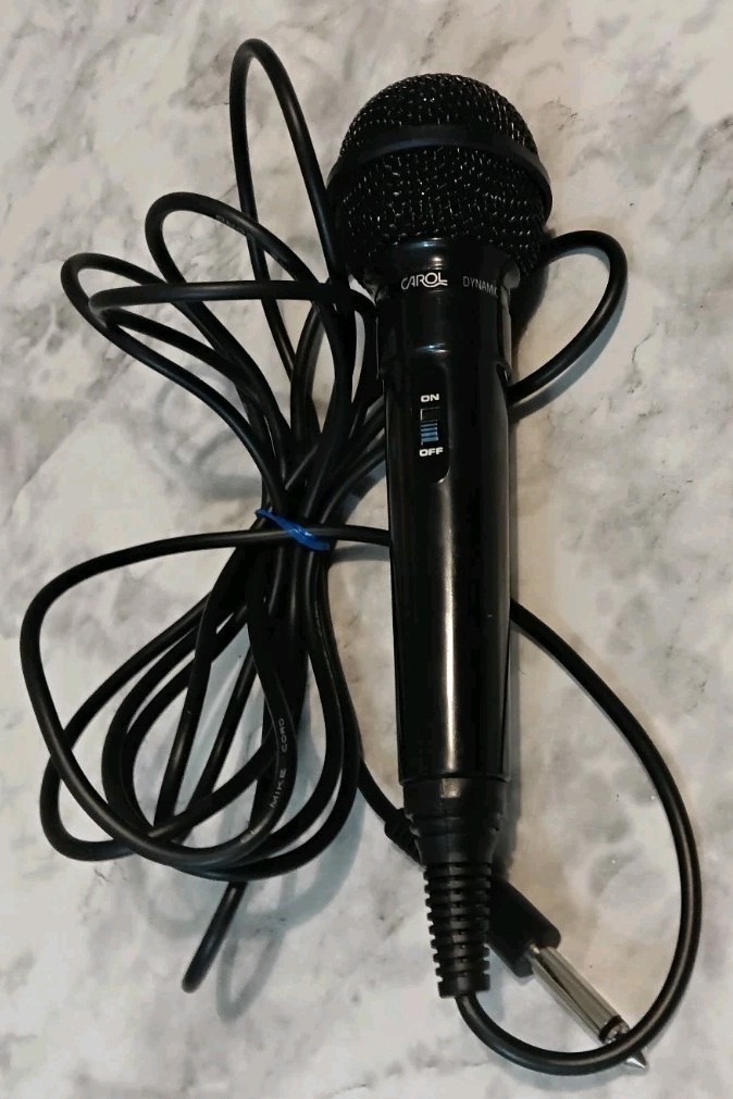 Carol MUD-325 Unidirectional Dynamic Microphone Karaoke Mic Untested As Is