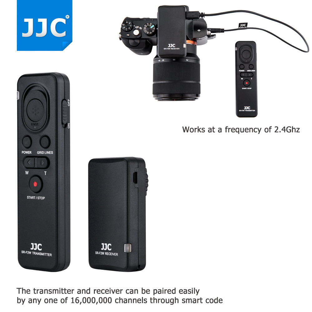 JJC Wireless Remote Control for Sony FDR-AX33 AX43 AX53 AX100 AX700 Camcorder