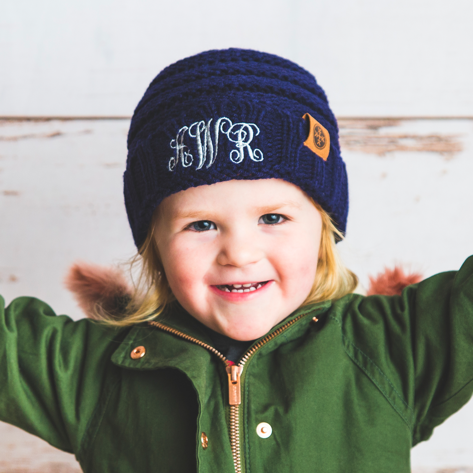 "Making It Personal" Personalized Monogramed Kid Beanies!