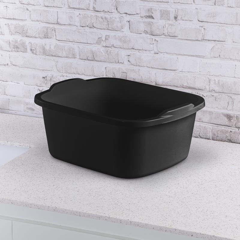 18 Qt Dishpan Plastic Kitchen Soaking Washing Storage 2 Pack Durable Handles New