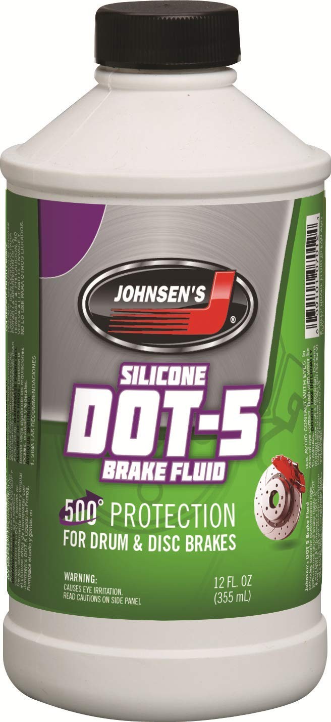Johnsen's 70126 Silicone DOT5 Brake Fluid  12 oz.