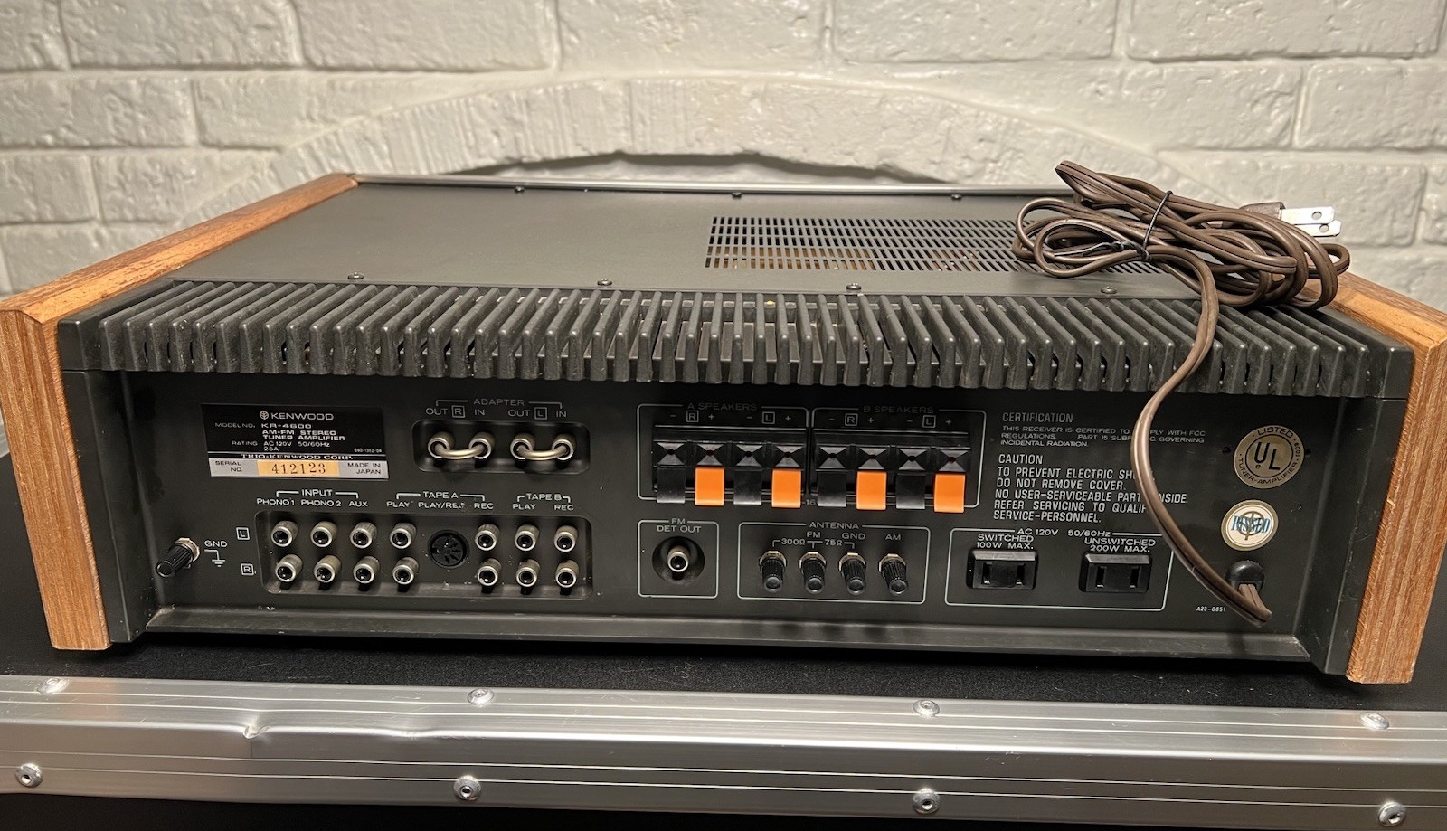 Vintage KENWOOD KR-4600 30wpc Stereo Receiver Clean & Fully Functioning!