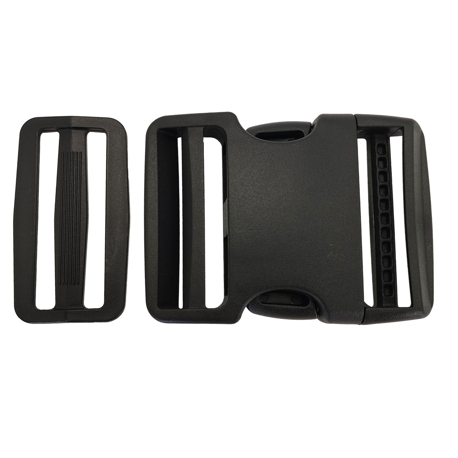 2 Inch/5cm 11 Yards Nylon Webbing Strap w/6 Set Plastic Buckles Side Release