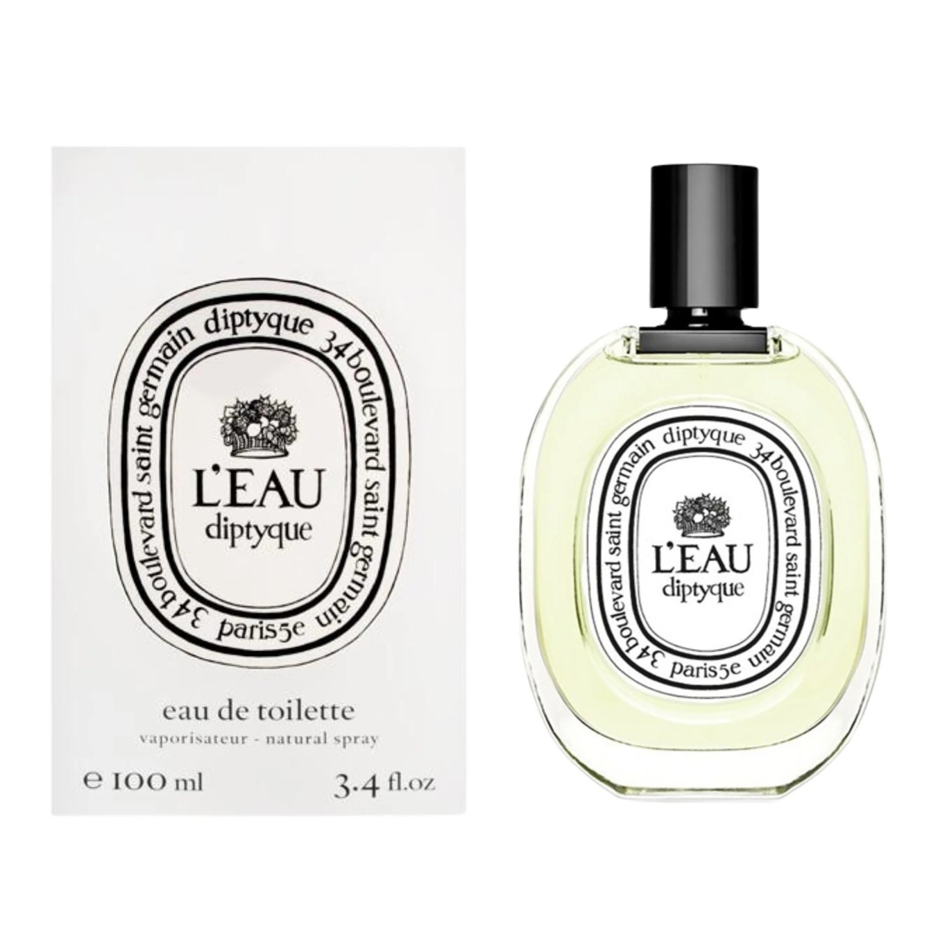 Diptyque L'Eau Eau de Toilette Spray 100ML 3.4oz for Unisex Perfume NEW IN BOX