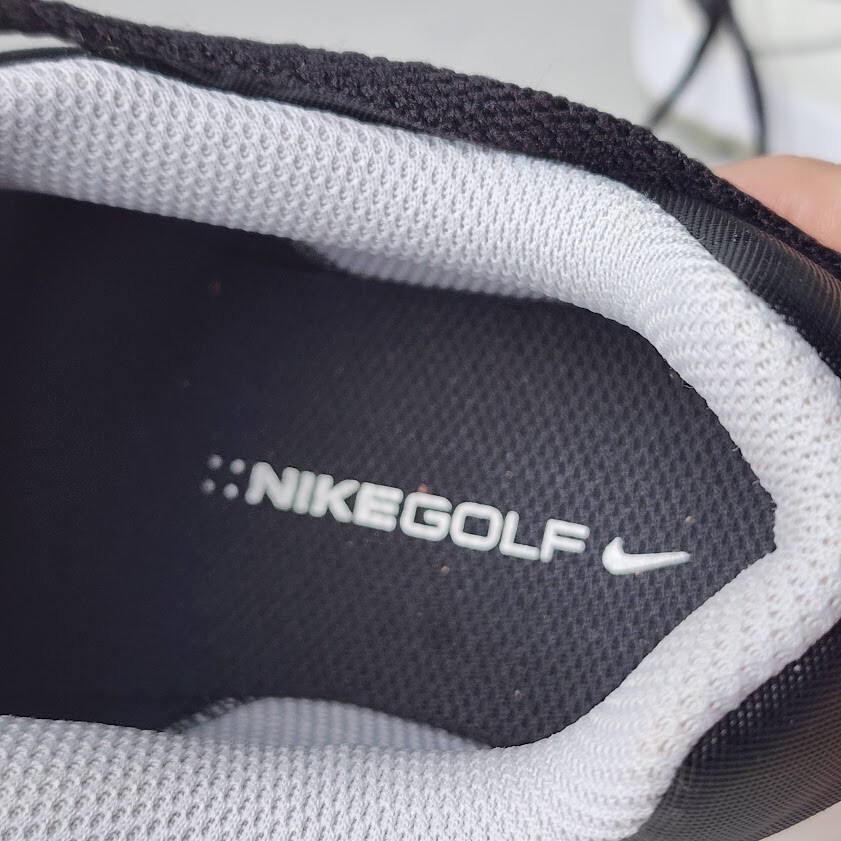 Nike Men's Explorer 2 Golf Shoes 849957-005 Size 7 Black White Metallic Silver