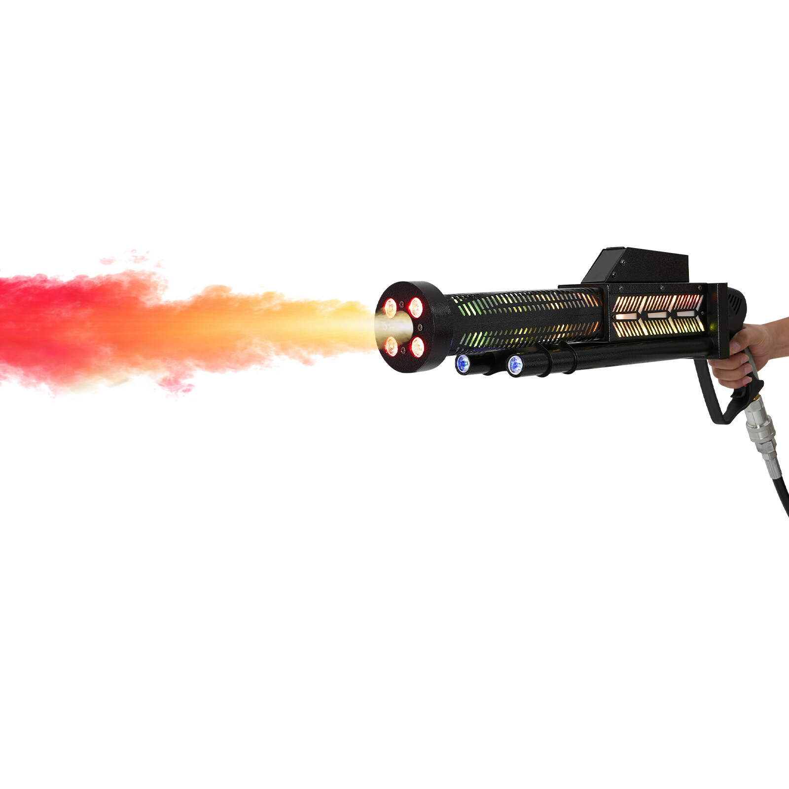 LED C02 Jet Confetti Machine Cannon CO2 Shotting Gun Fogger DJ Cryo+Gas hose