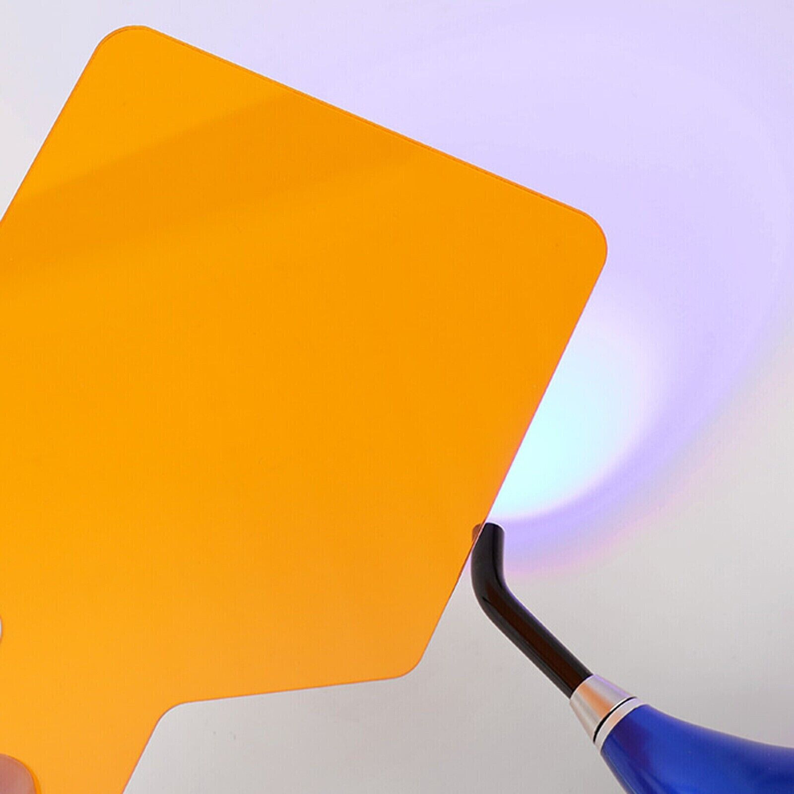 Dental Protective Curing Shield Hand-Held Visible Light Filter Paddle Orange Kit