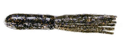 Strike King Coffee Tube 3.5" Dark Melon Goby (Gold&Copper Pepper Flake)- 8 pack
