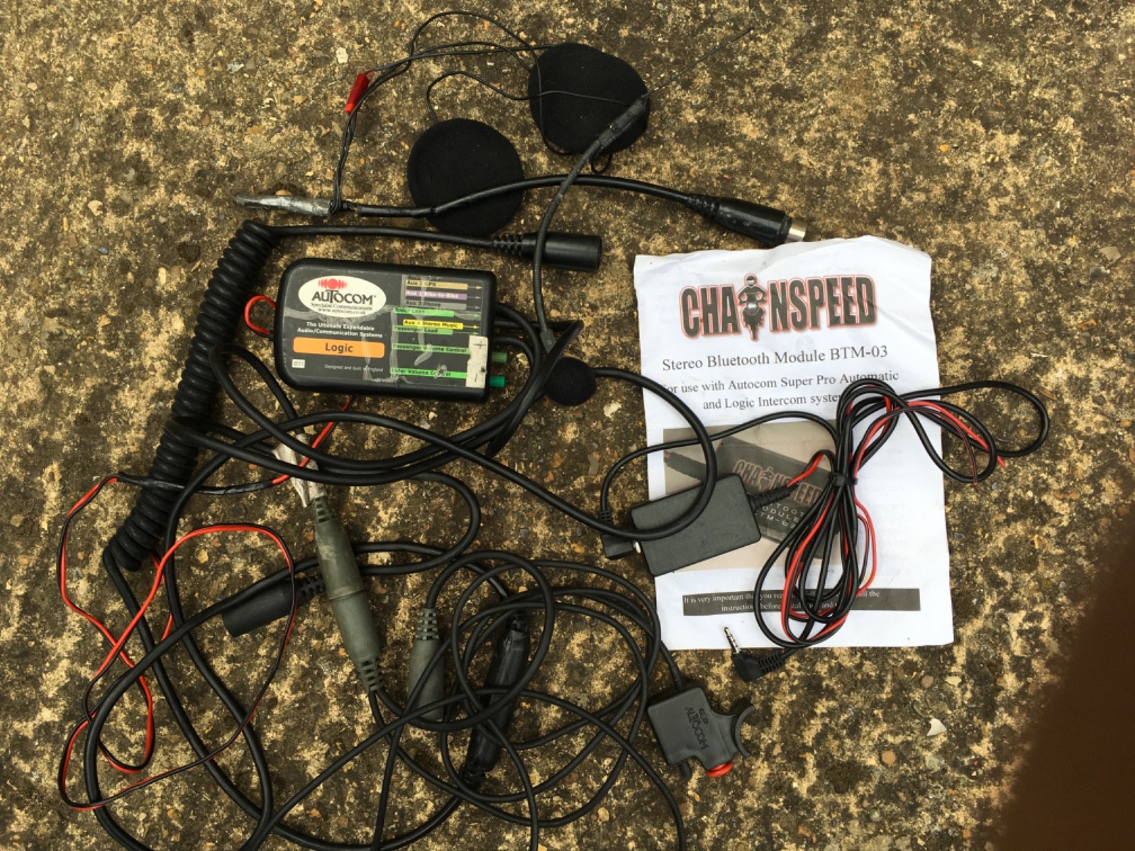Autocom Logic motorcycle intercom and Stereo Bluetooth module