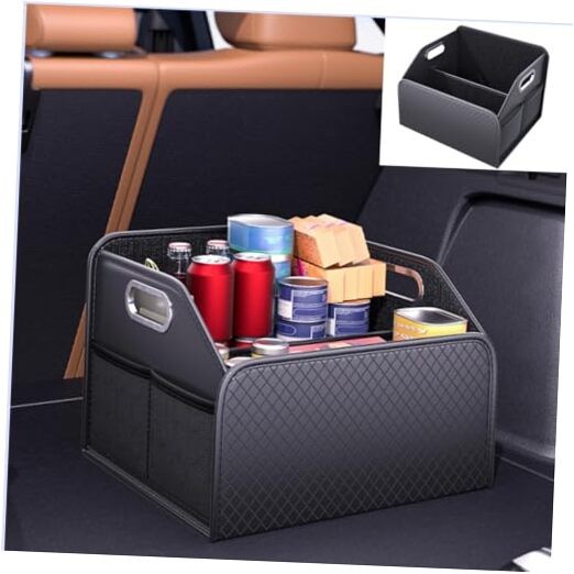 Car Trunk Organizer and Car Storage,Collapsible Multi-Compartment Car