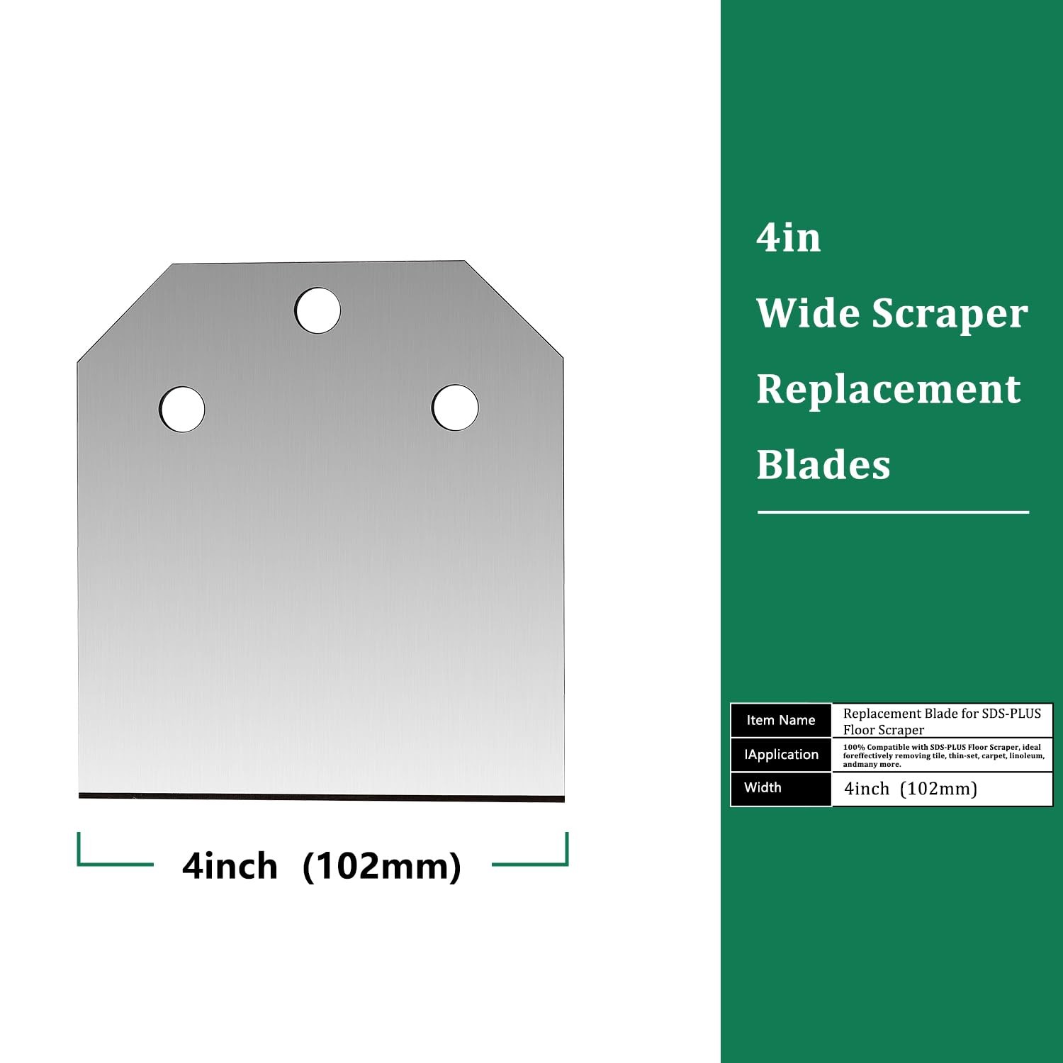 Monkey King Bar-Sds Plus Floor Scraper 4- inch Blades Replacement kits
