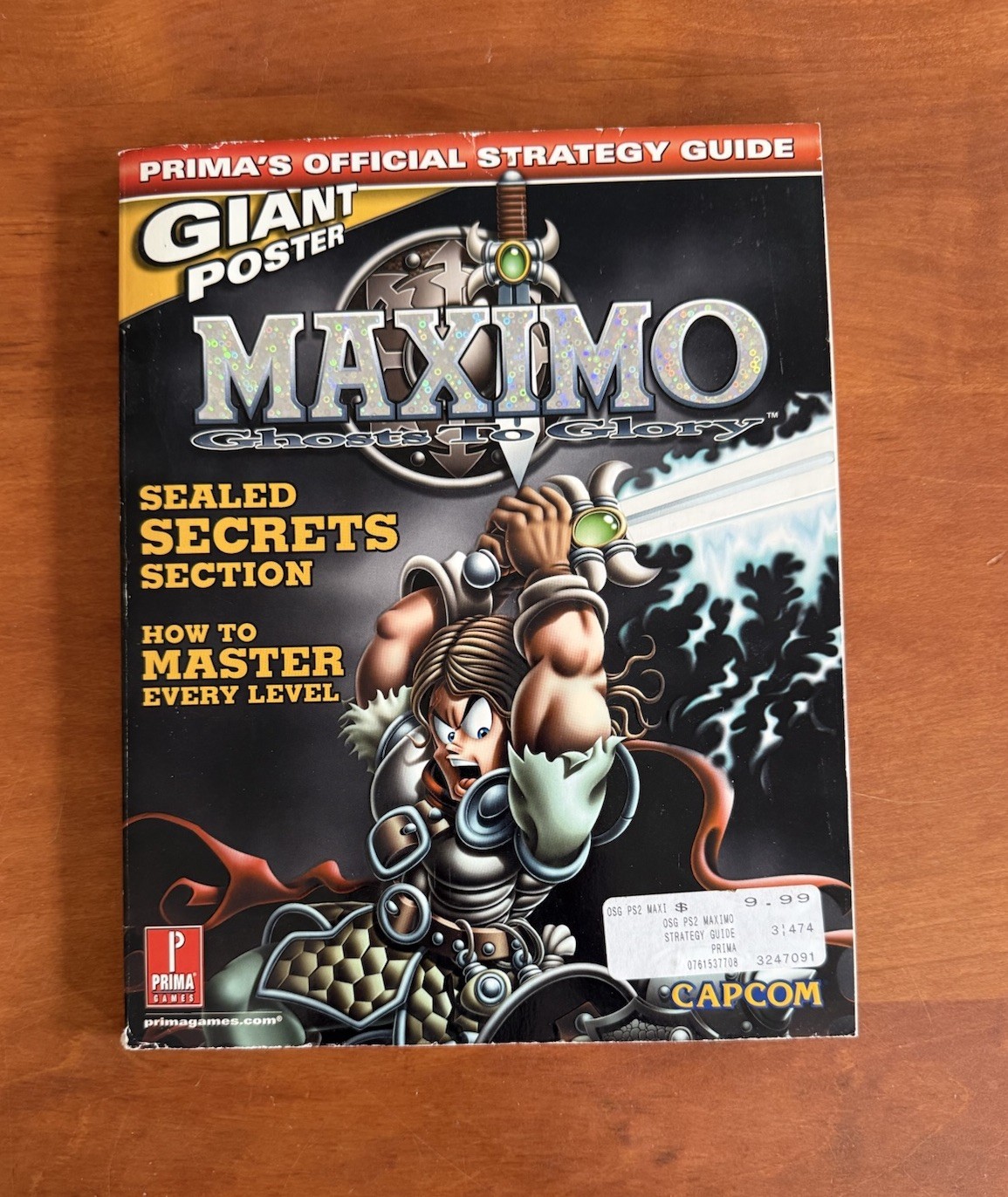 Maximo Ghosts To Glory Prima Official Strategy Guide Capcom w/ Poster Ships Fast