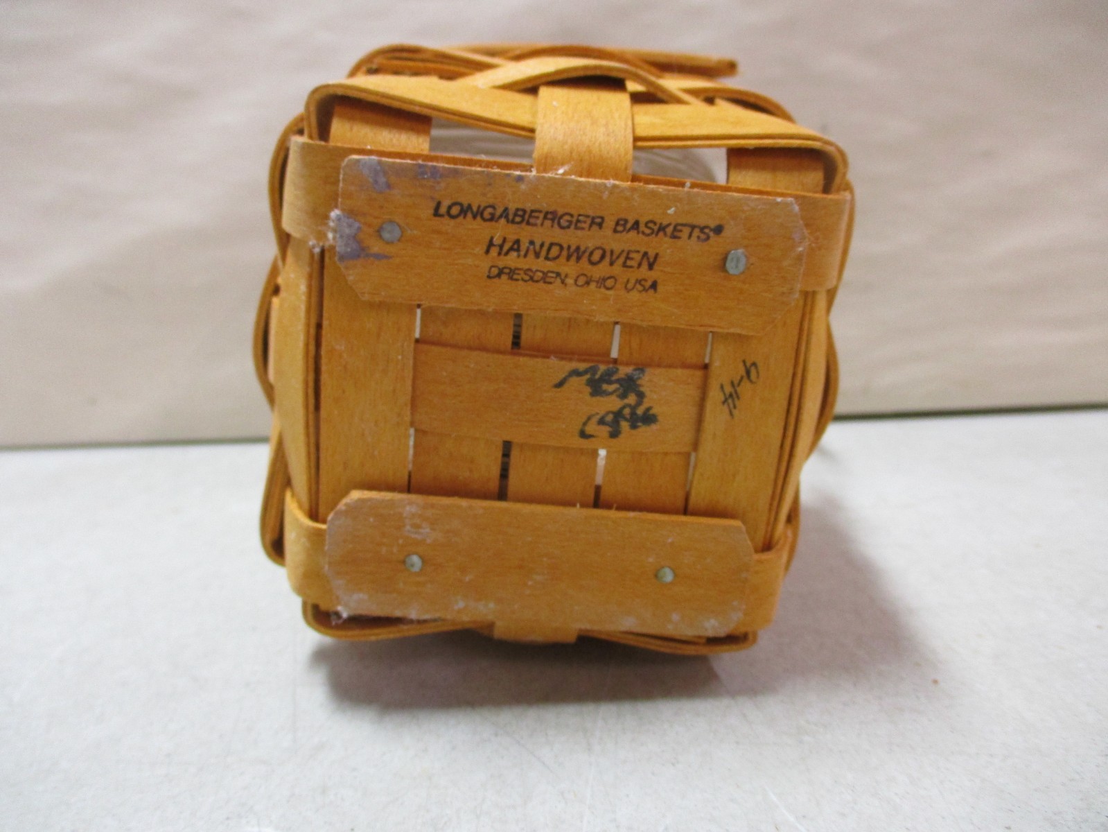 1996 Longaberger Chives Basket with Plastic Insert