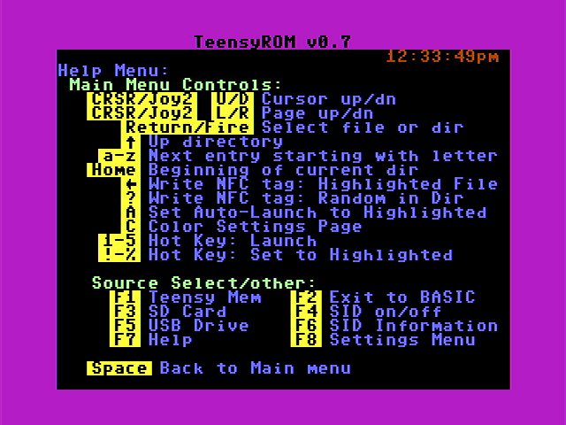 TeensyROM+ (v0.4) w/Case & Loaded SD: Multi-capable Cartridge for C64/128